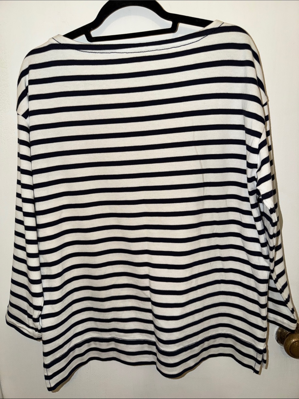 kate spade White & Navy Striped 'Beware of Sharks' Long Sleeve Tee - Picture 7 of 12